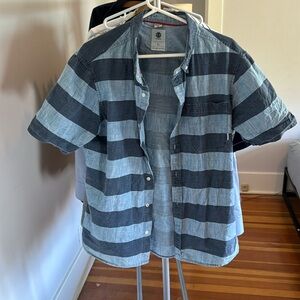 Element Blue Button Up Shirt